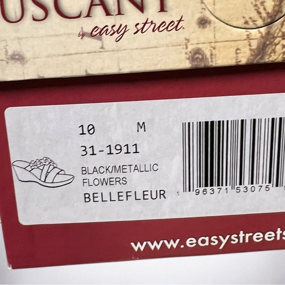 🌻NEW w.box Easy Street Bellefleur Tuscany Wedge Sandals Size 10 - Picture 12 of 12
